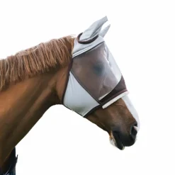 Kentucky Horsewear - Masque anti-mouches Friendly avec oreilles argent