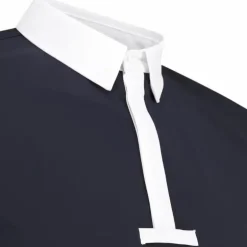 Kentucky Horsewear - Polo de concours manches longues homme Classic marine