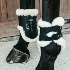 Kentucky Horsewear - Protège boulet élastique mouton haut noir