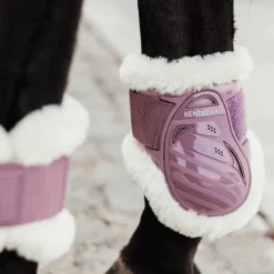 Kentucky Horsewear - Protège-boulets jeunes chevaux mouton vegan vieux rose