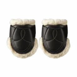 Kentucky Horsewear - Protège-boulets cuir mouton noir