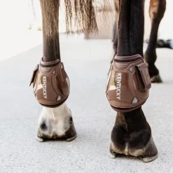 Kentucky Horsewear - Protège boulets Air Velcro marron
