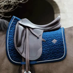 Kentucky Horsewear - Tapis de dressage Basic Velvet marine