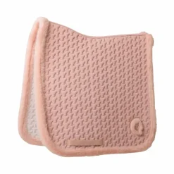 Kentucky Horsewear - Tapis de dressage fausse fourrrure tressée vieux rose