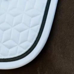 Kentucky Horsewear - Tapis de dressage Glitter Rope blanc et noir