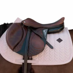 Kentucky Horsewear - Tapis de selle Velvet Mini Pearls vieux rose