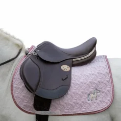 Kentucky Horsewear - Tapis de selle tête de licorne paillettes rose tendre