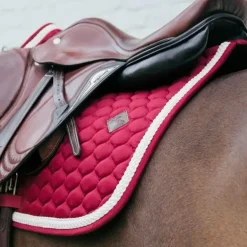 Kentucky Horsewear - Tapis de selle Plaited Cord bordeaux