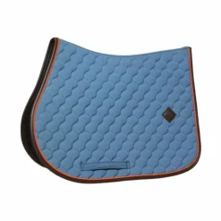 Kentucky Horsewear - Tapis de selle Onion Quilt Leather Neon bleu