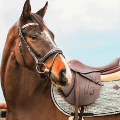 Kentucky Horsewear - Tapis de selle Pied de Poule brun