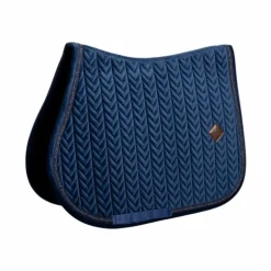 Kentucky Horsewear - Tapis de selle Velvet Mini Pearls marine