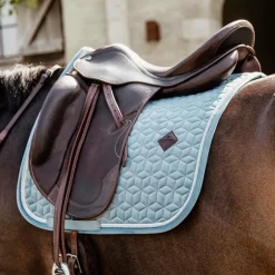 Kentucky Horsewear - Tapis de dressage Velvet bleu ciel