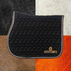 Kentucky Horsewear - Tapis de selle noir avec logo