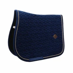 Kentucky Horsewear - Tapis de selle Basic Velvet jumping marine