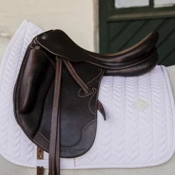 Kentucky Horsewear - Tapis de dressage Fishbone blanc