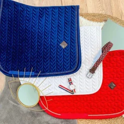 Kentucky Horsewear - Tapis de dressage Fishbone blanc