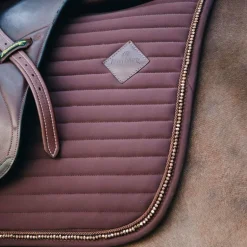Kentucky Horsewear - Tapis de selle Pearls marron