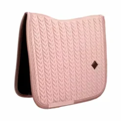 Kentucky Horsewear - Tapis de dressage Velvet Mini Pearls vieux rose