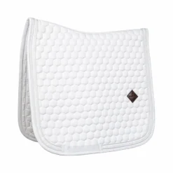 Kentucky Horsewear - Tapis de dressage Glitter Band blanc/ blanc