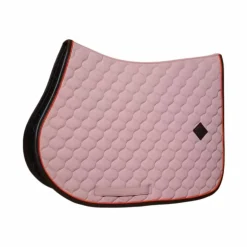 Kentucky Horsewear - Tapis de selle Onion Quilt Leather Neon vieux rose
