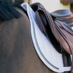 Kentucky Horsewear - Tapis de selle Metal Chain blanc