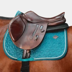 Kentucky Horsewear - Tapis de selle Velvet Jumping Emeraude