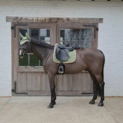 Kentucky Horsewear - Tapis de dressage Softshell Onion Quilt kaki/ vieux rose