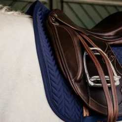 Kentucky Horsewear - Tapis de dressage Fishbone marine
