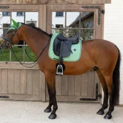 Kentucky Horsewear - Tapis de dressage Velvet Printing chess vert