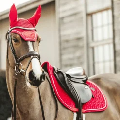 Kentucky Horsewear - Tapis de selle Velvet jumping Rouge