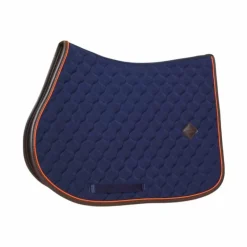 Kentucky Horsewear - Tapis de selle Onion Quilt Leather Neon marine