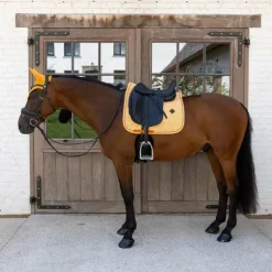 Kentucky Horsewear - Tapis de dressage Velvet Printing flags orange