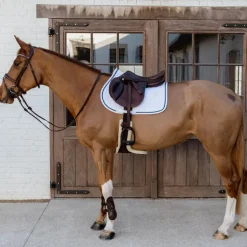 Kentucky Horsewear - Tapis de selle Glitter Rope blanc et marine