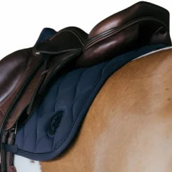 Kentucky Horsewear - Tapis de selle Wave jumping 3D logo marine