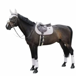 Kentucky Horsewear - Tapis de selle Velvet Pearls jumping rose tendre