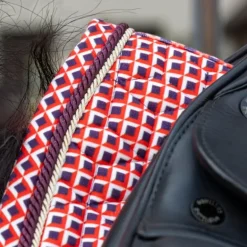 Kentucky Horsewear - Tapis de dressage Velvet Printing check rouge