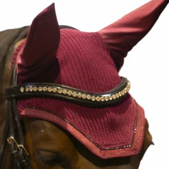 Lami-cell - Bonnet pour chevaux Galaxy bordeaux