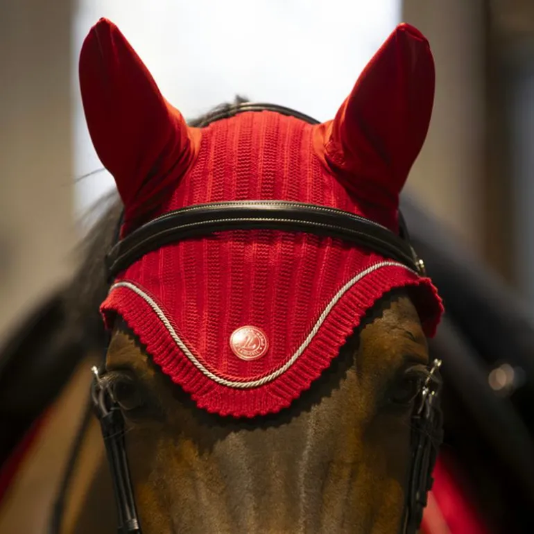 Lami-cell - Bonnet pour chevaux Luxin rouge