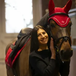 Lami-cell - Bonnet pour chevaux Luxin rouge