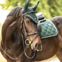 Lami-cell - Bonnet pour chevaux Luxin vert foncé