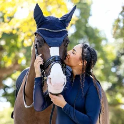 LeMieux - Bonnet anti-mouches et anti-bruits Finesse marine