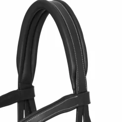 LeMieux - Bridon muserolle croisée Arika noir/ argent