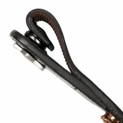 LeMieux - Frontal Classique en cuir noir Diamante Rosé