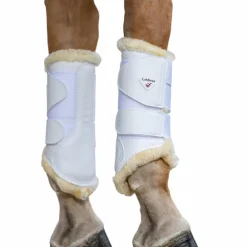 LeMieux - Guêtres fermées Fleece Lined blanc (x2)