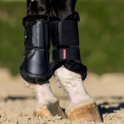LeMieux - Guêtres fermées souples Mesh Fleece Edged noir
