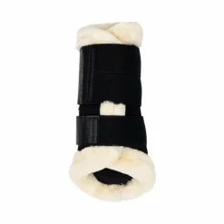 LeMieux - Guêtres fermées souples Mesh Fleece Edged noir/ naturel