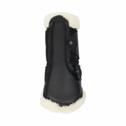 LeMieux - Guêtres fermées souples Mesh Fleece Edged noir/ naturel