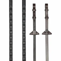 LeMieux - Rênes Magna Grip havane/ argent