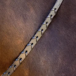 LeMieux - Rênes tressées cuir noir/ argent