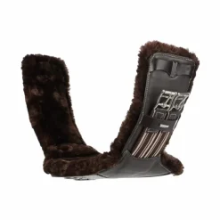 LeMieux - Sangle bavette courte doublure laine synthétique Arika marron